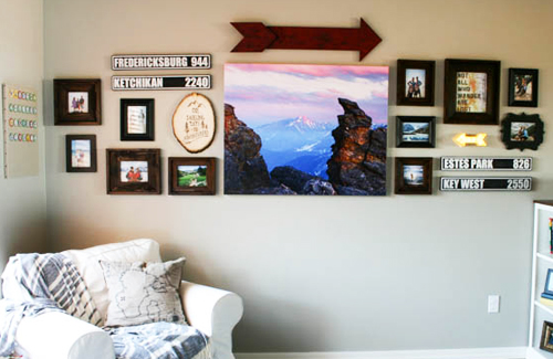 travel themed gallery wall vacation picture framing