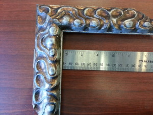 gold sliver wood frame milky way edge