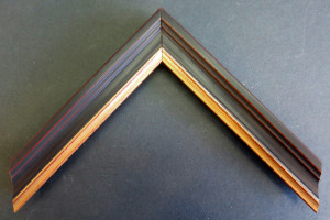 Black Picture Frame with Red Accents