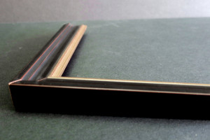 Black Picture Frame with Red Accents opposite