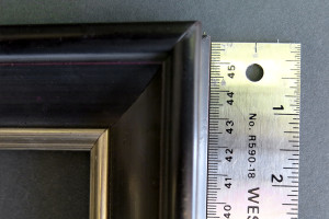 antique black picture frame