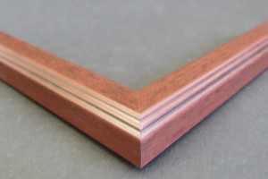 layered ginger narrow picture frame