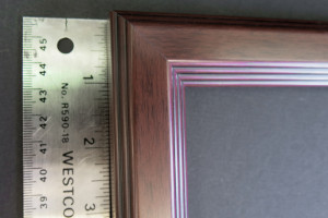 layered ginger narrow picture frame